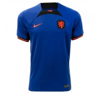 Camiseta Países Bajos Segunda Equipación Replica Mundial 2022 mangas cortas